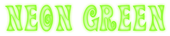 Neon Green Logo Style