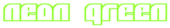 Neon Green Logo Style