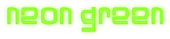 Neon Green Logo Style