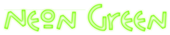 Neon Green Logo Style