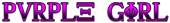 PURPLE GIRL Logo Style