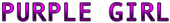 PURPLE GIRL Logo Style