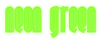 Neon Green Logo Style