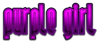 PURPLE GIRL Logo Style