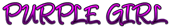 PURPLE GIRL Logo Style