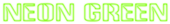 Neon Green Logo Style