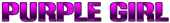 PURPLE GIRL Logo Style