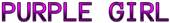 PURPLE GIRL Logo Style