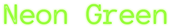 Neon Green Logo Style