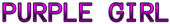 PURPLE GIRL Logo Style