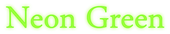 Neon Green Logo Style