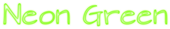 Neon Green Logo Style