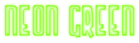 Neon Green Logo Style