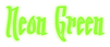 Neon Green Logo Style