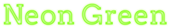 Neon Green Logo Style