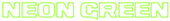 Neon Green Logo Style