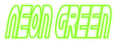 Neon Green Logo Style