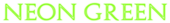 Neon Green Logo Style