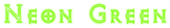 Neon Green Logo Style