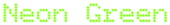 Neon Green Logo Style