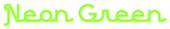 Neon Green Logo Style