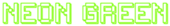 Neon Green Logo Style