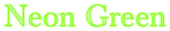 Neon Green Logo Style