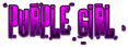 PURPLE GIRL Logo Style