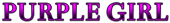 PURPLE GIRL Logo Style