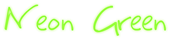 Neon Green Logo Style