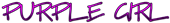 PURPLE GIRL Logo Style