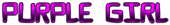 PURPLE GIRL Logo Style