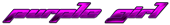 PURPLE GIRL Logo Style