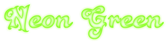 Neon Green Logo Style