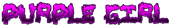 PURPLE GIRL Logo Style