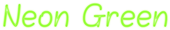 Neon Green Logo Style