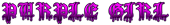 PURPLE GIRL Logo Style