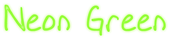 Neon Green Logo Style