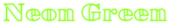 Neon Green Logo Style