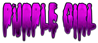 PURPLE GIRL Logo Style