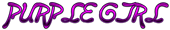 PURPLE GIRL Logo Style