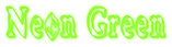 Neon Green Logo Style