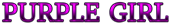 PURPLE GIRL Logo Style