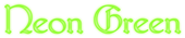 Neon Green Logo Style