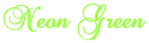 Neon Green Logo Style