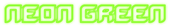 Neon Green Logo Style