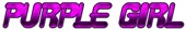 PURPLE GIRL Logo Style