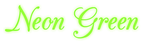 Neon Green Logo Style