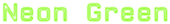 Neon Green Logo Style