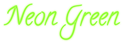 Neon Green Logo Style